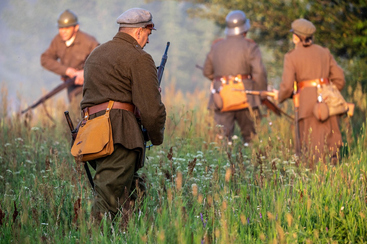 soldiers, battle, war, history, military, staging, combat